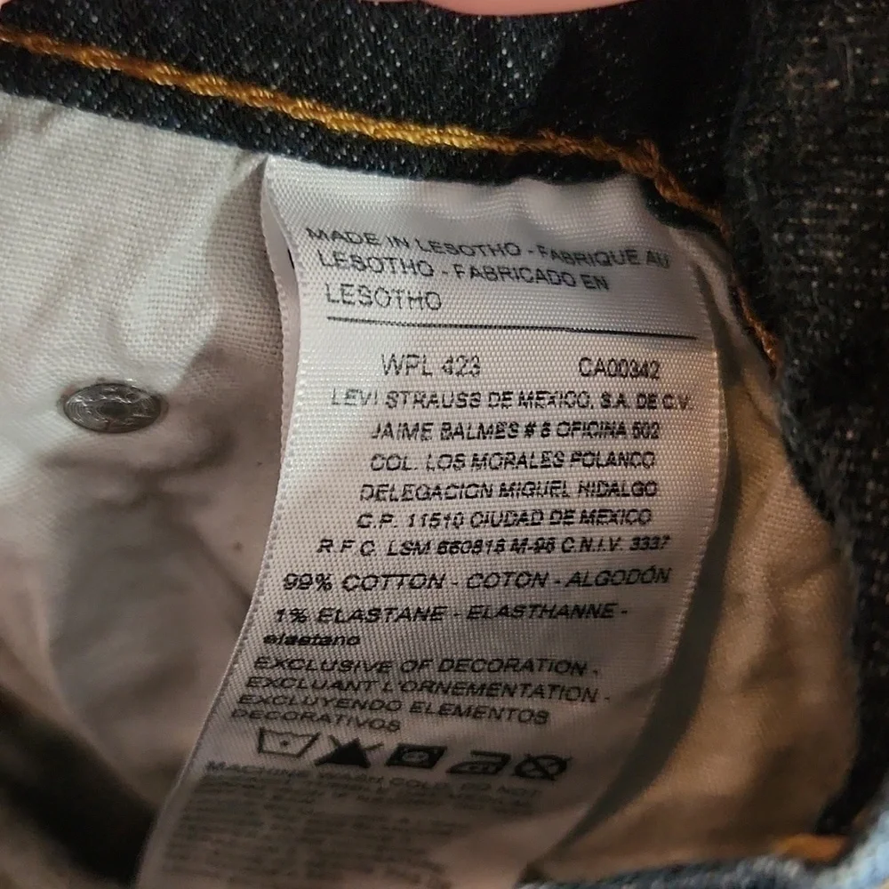 Levi's Jeans 285 Mens Size 38 x 30 Denzen 285 Riveted Strength Denim